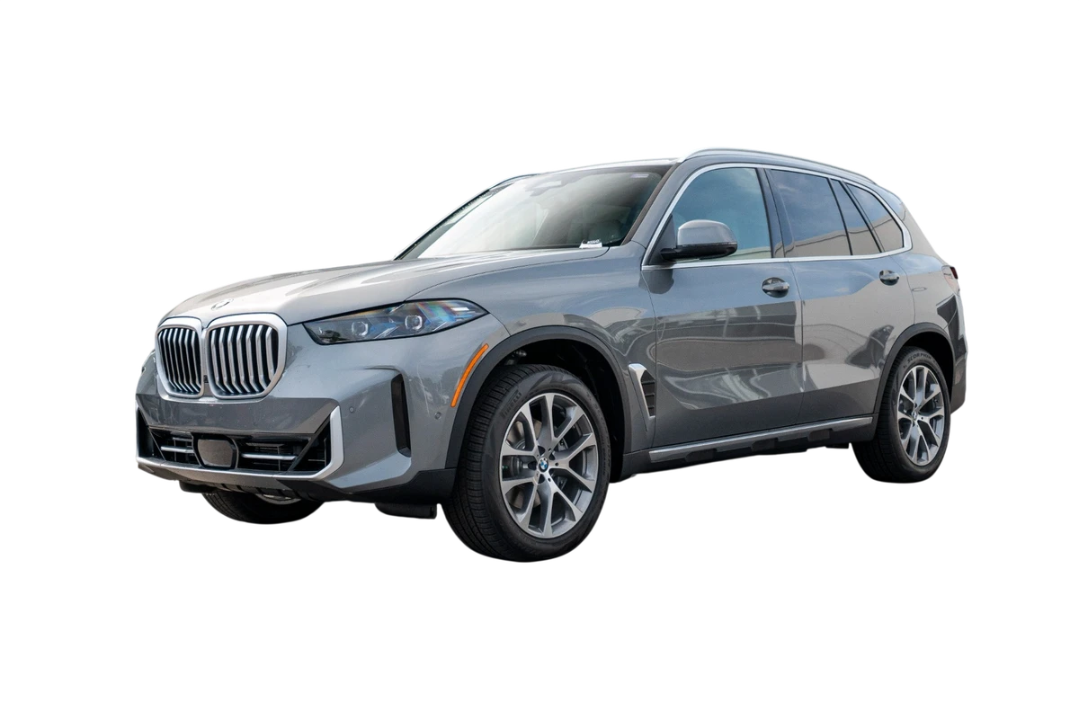 The same silver SUV with the dealership background removed