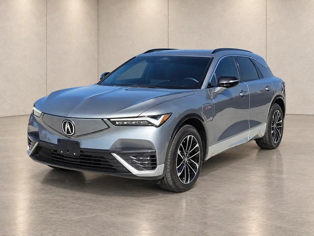 Silver Acura ZDX example processed in Porcelain and Pewter Corner with lighting enhancement off